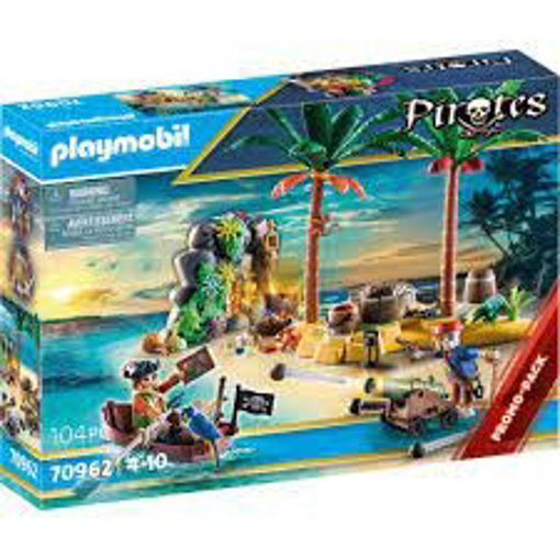 Picture of Playmobil Pirate Treasure Island with Row Boat